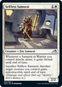 Selfless Samurai - Kamigawa: Neon Dynasty - Magic: The Gathering card