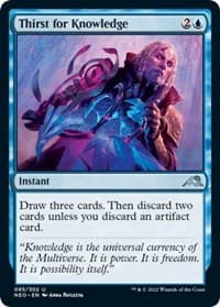 Thirst for Knowledge - Kamigawa: Neon Dynasty - Magic: The Gathering card
