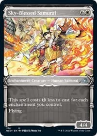 Sky-Blessed Samurai (Showcase) - Kamigawa: Neon Dynasty - Magic: The Gathering card
