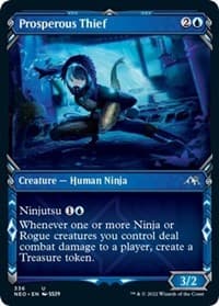 Prosperous Thief (Showcase) - Kamigawa: Neon Dynasty - Magic: The Gathering card