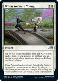 When We Were Young - Kamigawa: Neon Dynasty - Magic: The Gathering card