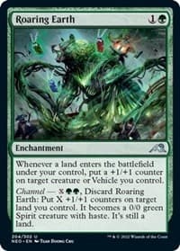 Roaring Earth - Kamigawa: Neon Dynasty - Magic: The Gathering card