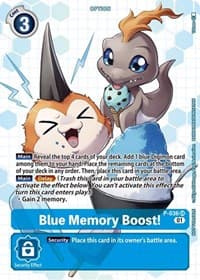 Blue Memory Boost! - P-036 (Next Adventure Box Promotion Pack) - Digimon Promotion Cards - Digimon Card Game card