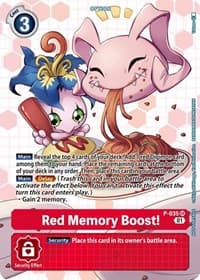 Red Memory Boost! - P-035 (Next Adventure Box Promotion Pack) - Digimon Promotion Cards - Digimon Card Game card