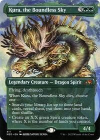 Kura, the Boundless Sky (Borderless) - Kamigawa: Neon Dynasty - Magic: The Gathering card