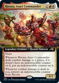 Risona, Asari Commander (Extended Art) - Kamigawa: Neon Dynasty - Magic: The Gathering card
