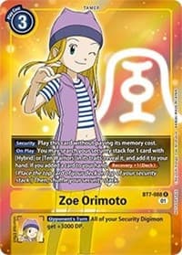 Zoe Orimoto (Box Topper) - Next Adventure - Digimon Card Game card