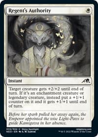 Regent's Authority - Kamigawa: Neon Dynasty - Magic: The Gathering card