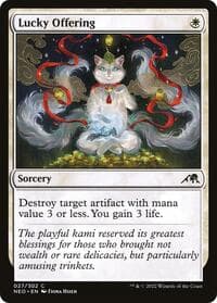 Lucky Offering - Kamigawa: Neon Dynasty - Magic: The Gathering card