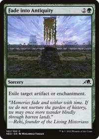 Fade into Antiquity - Kamigawa: Neon Dynasty - Magic: The Gathering card