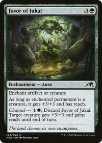 Favor of Jukai - Kamigawa: Neon Dynasty - Magic: The Gathering card