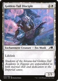 Golden-Tail Disciple - Kamigawa: Neon Dynasty - Magic: The Gathering card