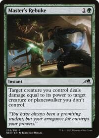 Master's Rebuke - Kamigawa: Neon Dynasty - Magic: The Gathering card