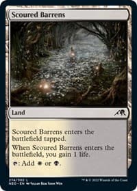 Scoured Barrens - Kamigawa: Neon Dynasty - Magic: The Gathering card