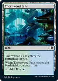 Thornwood Falls - Kamigawa: Neon Dynasty - Magic: The Gathering card