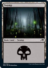 Swamp (287) - Kamigawa: Neon Dynasty - Magic: The Gathering card