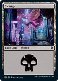 Swamp (288) - Kamigawa: Neon Dynasty - Magic: The Gathering card