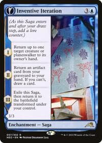 Inventive Iteration - Kamigawa: Neon Dynasty - Magic: The Gathering card