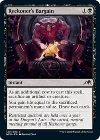 Reckoner's Bargain - Kamigawa: Neon Dynasty - Magic: The Gathering card