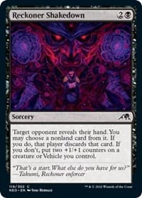 Reckoner Shakedown - Kamigawa: Neon Dynasty - Magic: The Gathering card