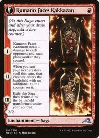 Kumano Faces Kakkazan - Kamigawa: Neon Dynasty - Magic: The Gathering card