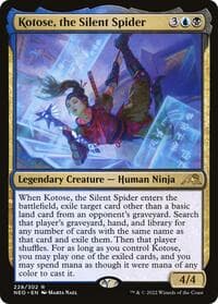 Kotose, the Silent Spider - Kamigawa: Neon Dynasty - Magic: The Gathering card