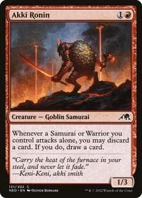 Akki Ronin - Kamigawa: Neon Dynasty - Magic: The Gathering card
