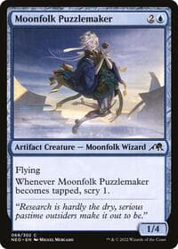 Moonfolk Puzzlemaker - Kamigawa: Neon Dynasty - Magic: The Gathering card