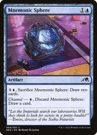 Mnemonic Sphere - Kamigawa: Neon Dynasty - Magic: The Gathering card