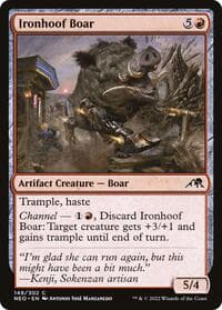 Ironhoof Boar - Kamigawa: Neon Dynasty - Magic: The Gathering card