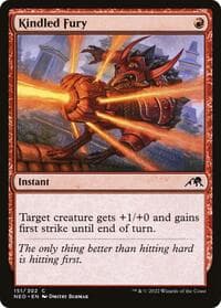 Kindled Fury - Kamigawa: Neon Dynasty - Magic: The Gathering card