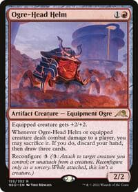 Ogre-Head Helm - Kamigawa: Neon Dynasty - Magic: The Gathering card