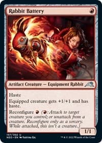 Rabbit Battery - Kamigawa: Neon Dynasty - Magic: The Gathering card