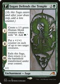 Jugan Defends the Temple (Extended Art) - Kamigawa: Neon Dynasty - Magic: The Gathering card