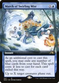 March of Swirling Mist (Extended Art) - Kamigawa: Neon Dynasty - Magic: The Gathering card