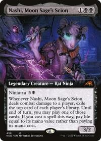 Nashi, Moon Sage's Scion (Extended Art) - Kamigawa: Neon Dynasty - Magic: The Gathering card