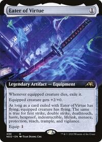 Eater of Virtue (Extended Art) - Kamigawa: Neon Dynasty - Magic: The Gathering card