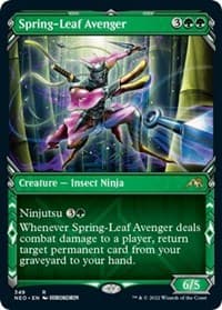 Spring-Leaf Avenger (Showcase) - Kamigawa: Neon Dynasty - Magic: The Gathering card