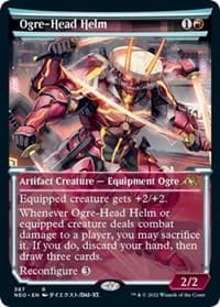 Ogre-Head Helm (Showcase) - Kamigawa: Neon Dynasty - Magic: The Gathering card