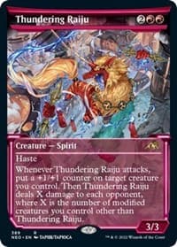 Thundering Raiju (Showcase) - Kamigawa: Neon Dynasty - Magic: The Gathering card