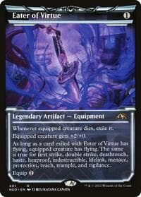 Eater of Virtue (Showcase) - Kamigawa: Neon Dynasty - Magic: The Gathering card