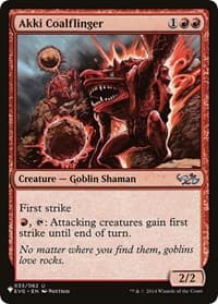 Akki Coalflinger - The List Reprints - Magic: The Gathering card