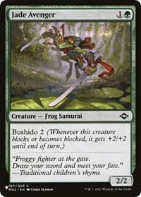 Jade Avenger - The List Reprints - Magic: The Gathering card