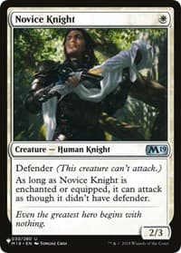 Novice Knight - The List Reprints - Magic: The Gathering card
