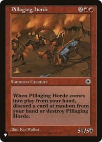 Pillaging Horde - The List Reprints - Magic: The Gathering card