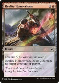 Reality Hemorrhage - The List Reprints - Magic: The Gathering card