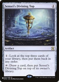 Sensei's Divining Top - The List Reprints - Magic: The Gathering card