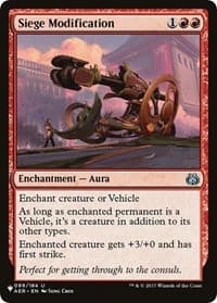Siege Modification - The List Reprints - Magic: The Gathering card