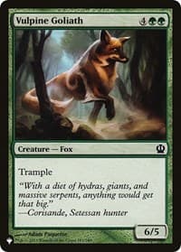 Vulpine Goliath - The List Reprints - Magic: The Gathering card