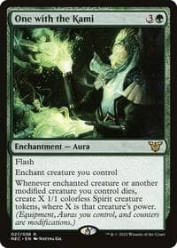 One with the Kami - Commander: Kamigawa: Neon Dynasty - Magic: The Gathering card